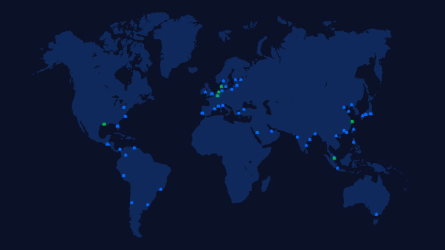 Marine service world map